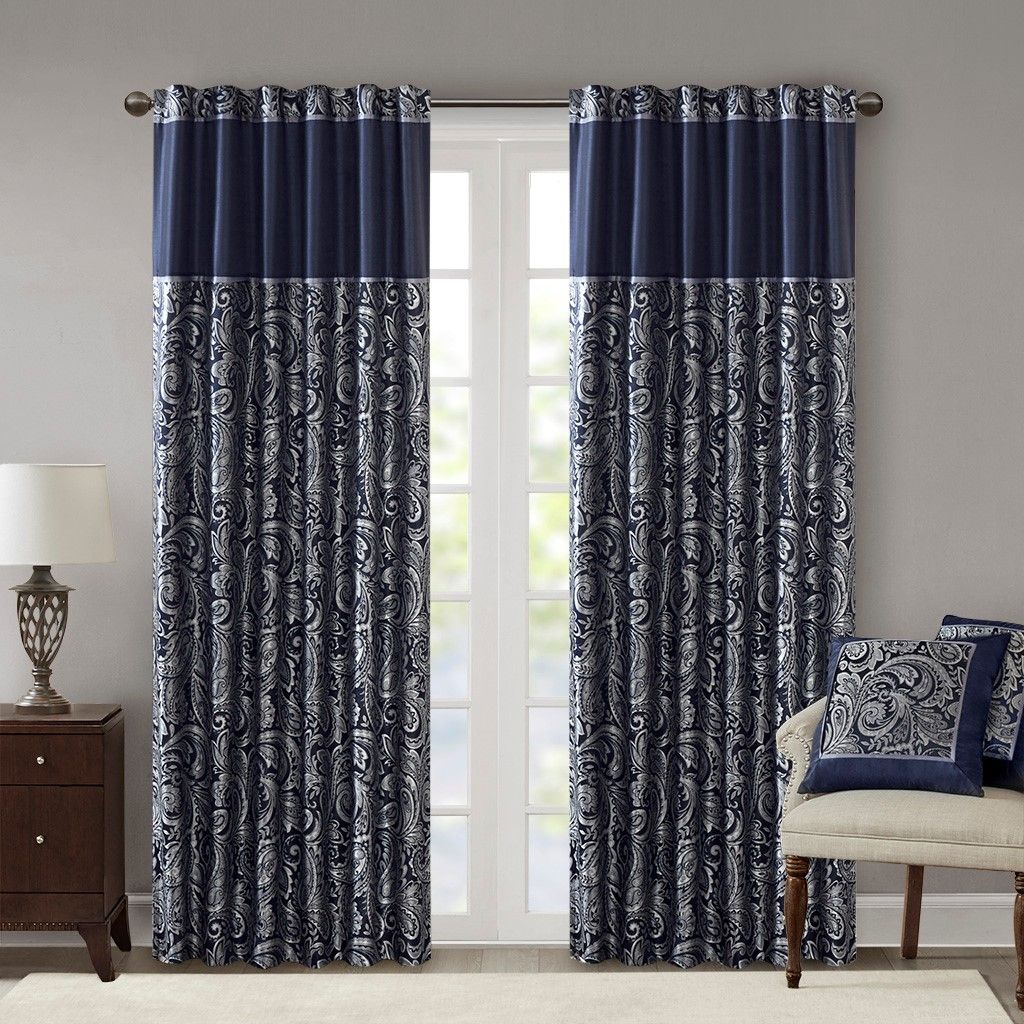 Jacquard Decorative Curtain Panel Pair
