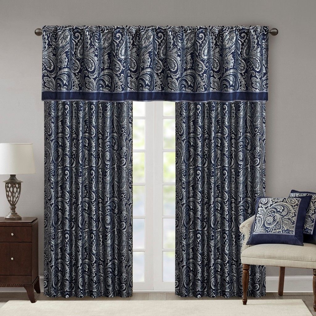 Jacquard Decorative Curtain Panel Pair