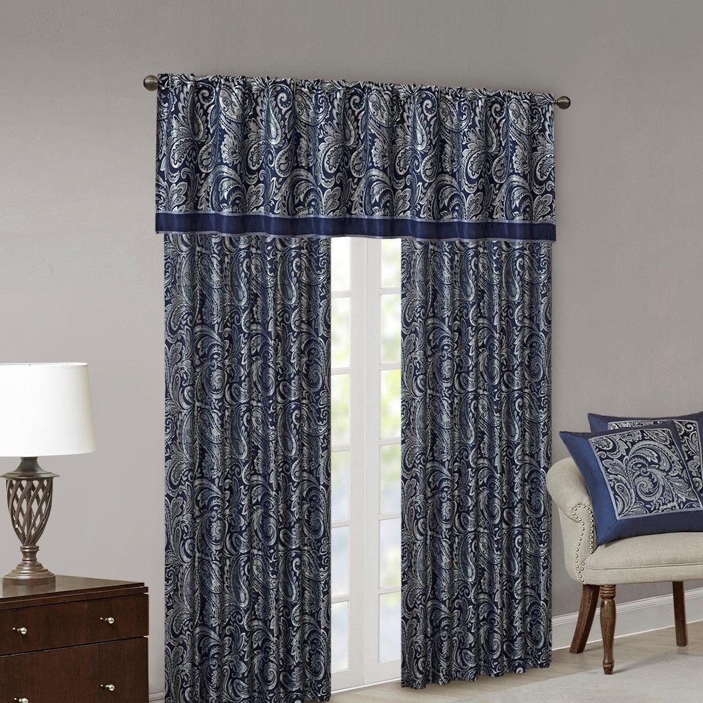 Jacquard Decorative Curtain Panel Pair