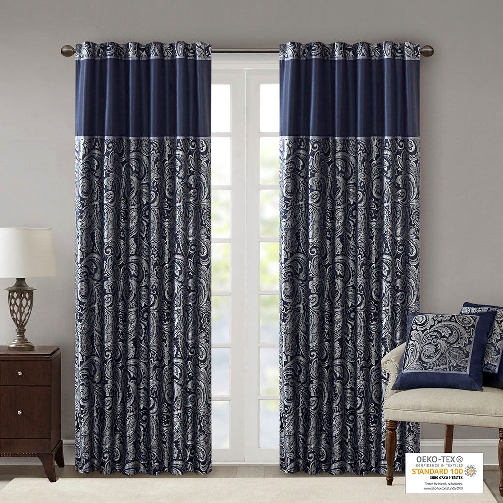 Jacquard Decorative Curtain Panel Pair