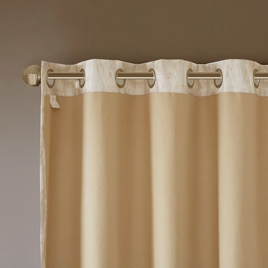 Jacquard Grommet Total Blackout Curtain Panel