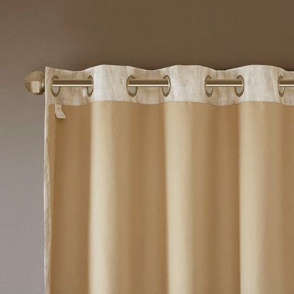 Jacquard Grommet Total Blackout Curtain Panel