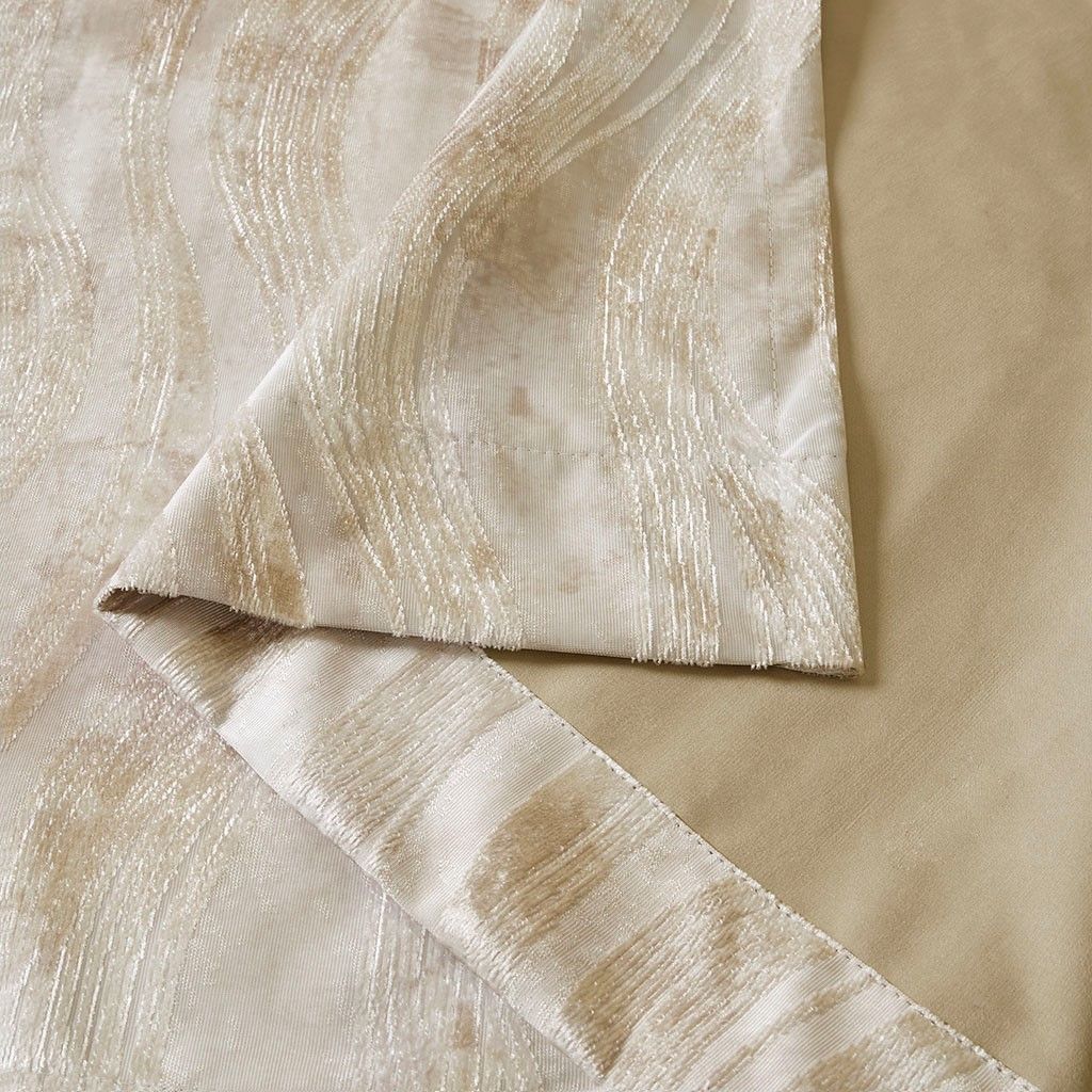 Jacquard Grommet Total Blackout Curtain Panel