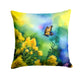 Kentucky Goldenrod Watercolor Throw Pillow - Indoor & Outdoor Decor 14Hx14W