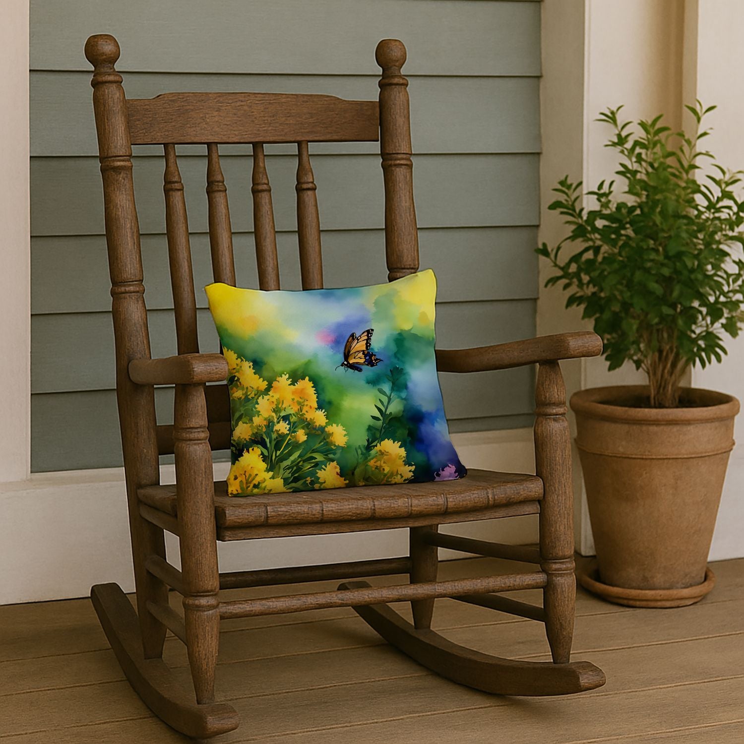 Kentucky Goldenrod Pillow Indoor Outdoor