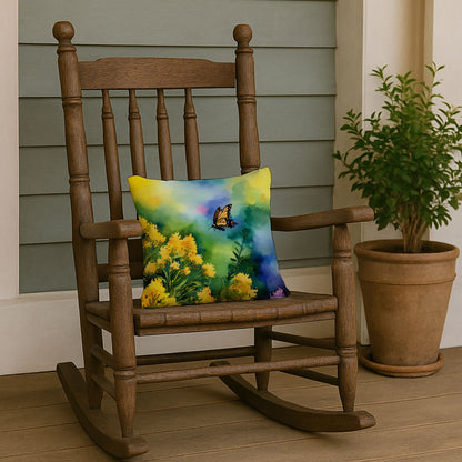 Kentucky Goldenrod Pillow Indoor Outdoor