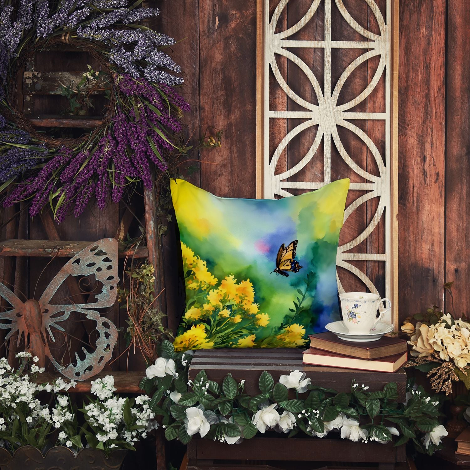 Kentucky Goldenrod Pillow Indoor Outdoor