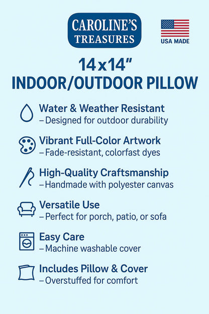 Kentucky Goldenrod Pillow Indoor Outdoor