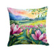 Louisiana Magnolias Watercolor Throw Pillow - Indoor & Outdoor Decor