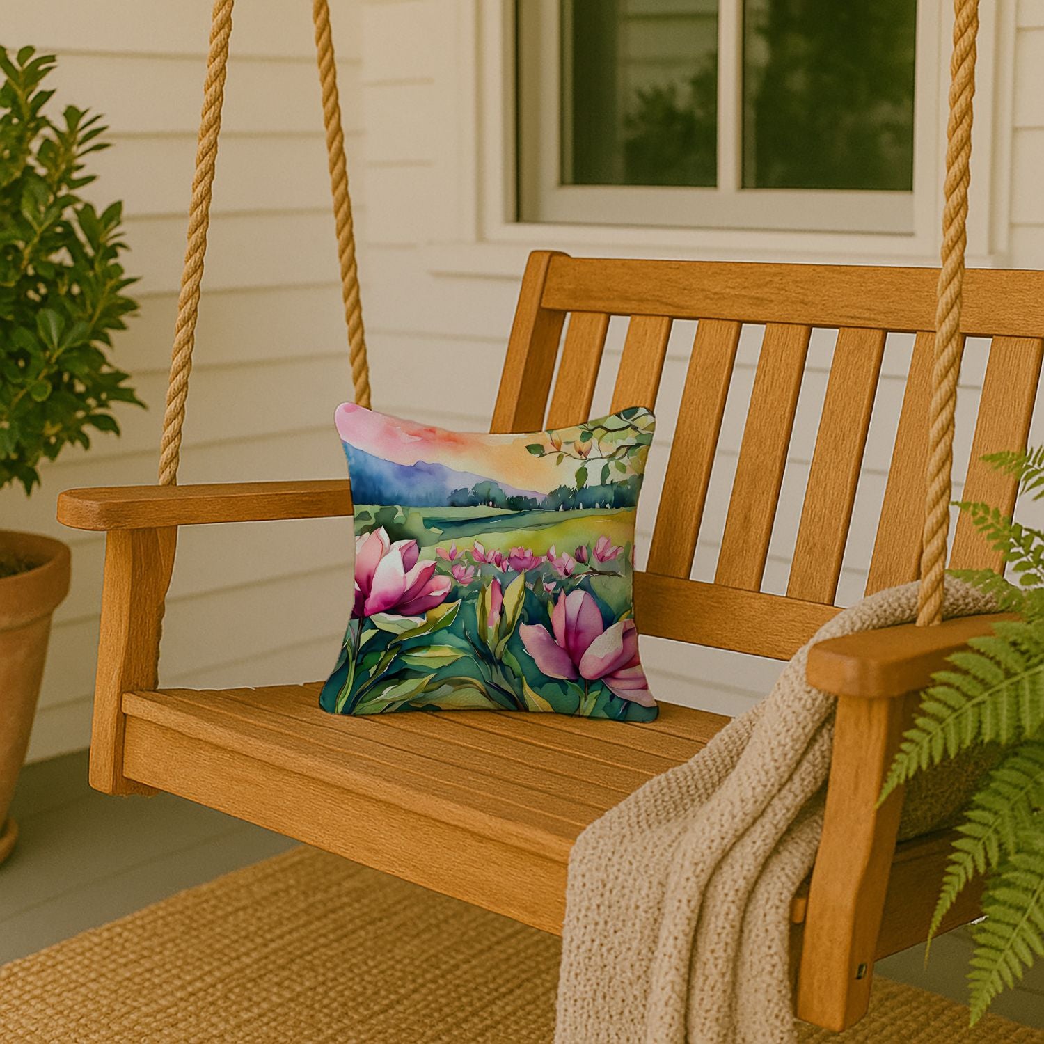 Louisiana Magnolias Pillow