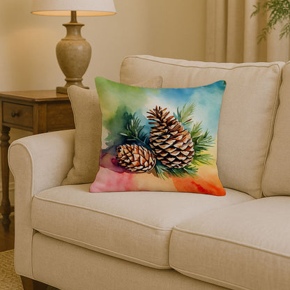 Maine Pine Cone Tassels Pillow