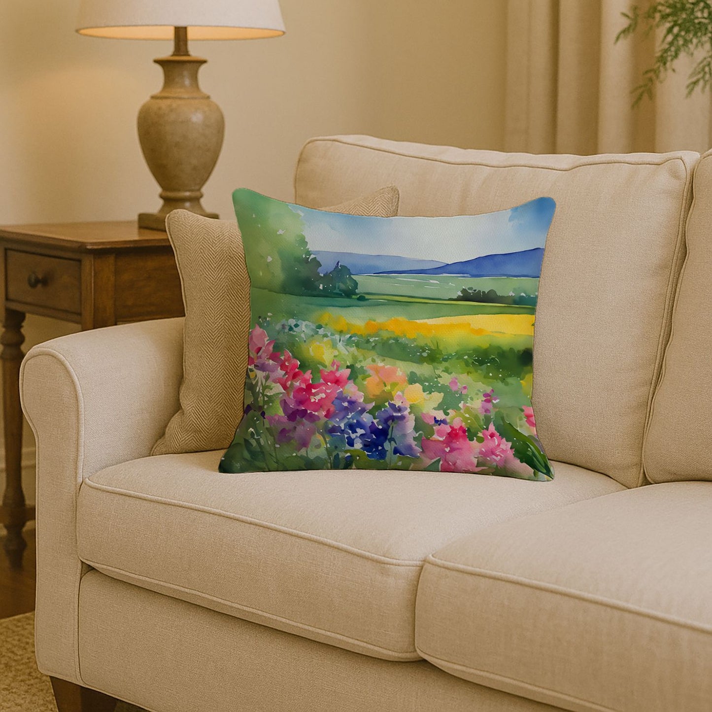 Massachusetts Mayflowers Pillow