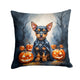 Miniature Pinscher Puppy Halloween Throw Pillow - Indoor & Outdoor Decor