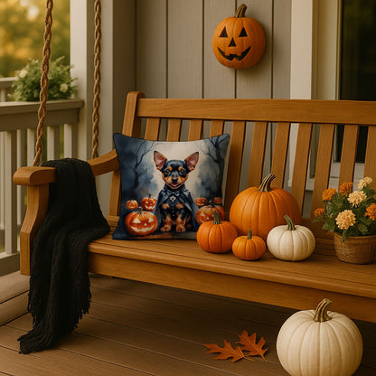 Miniature Pinscher Halloween Pillow
