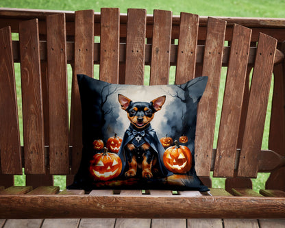 Miniature Pinscher Halloween Pillow