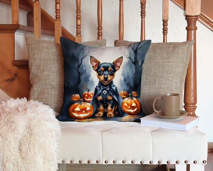 Miniature Pinscher Halloween Pillow