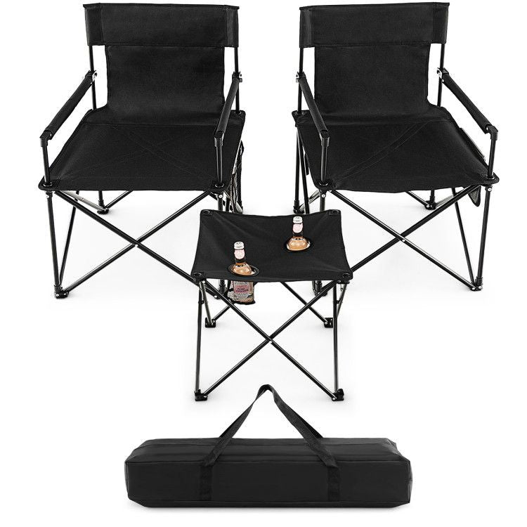 Outdoor Folding Camping Chair Table Set