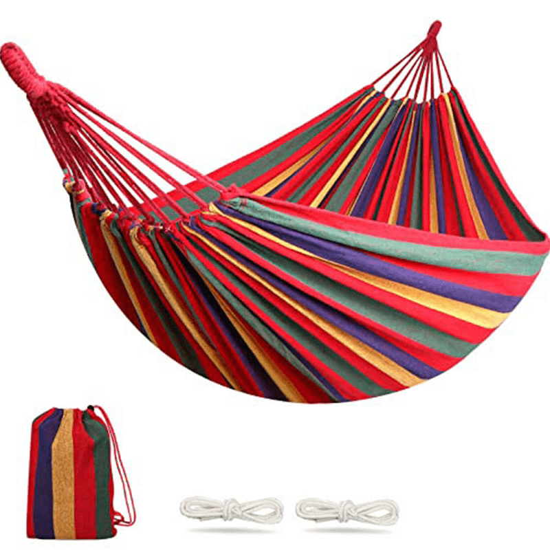Outdoor Heavy Duty Camping Hammock 450lbs With Tree Straps