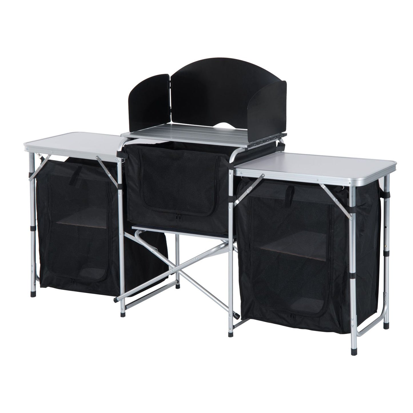 Outsunny Aluminum Folding Camping Kitchen Table