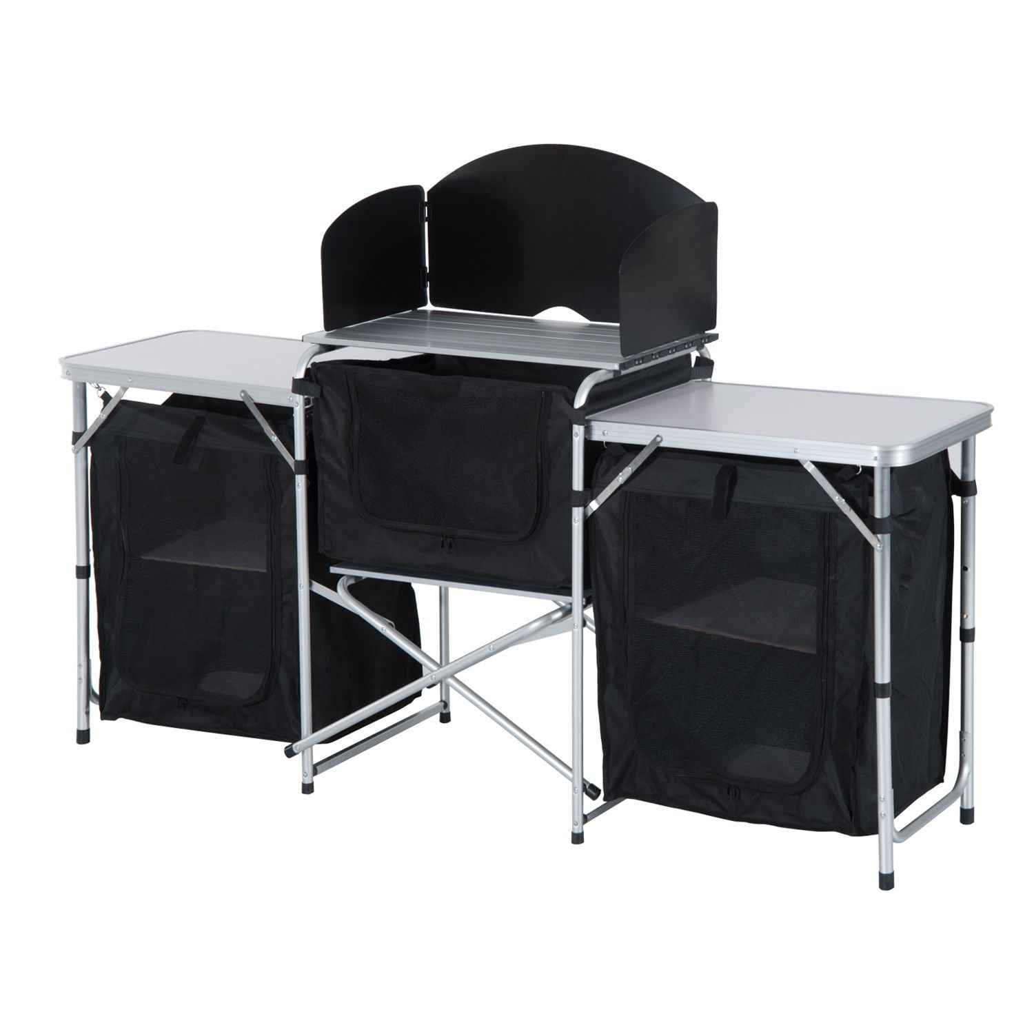 Outsunny Aluminum Folding Camping Kitchen Table