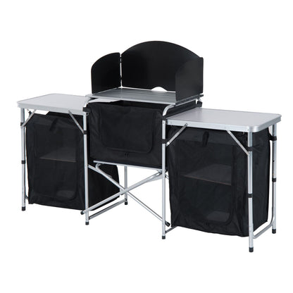 Outsunny Aluminum Folding Camping Kitchen Table