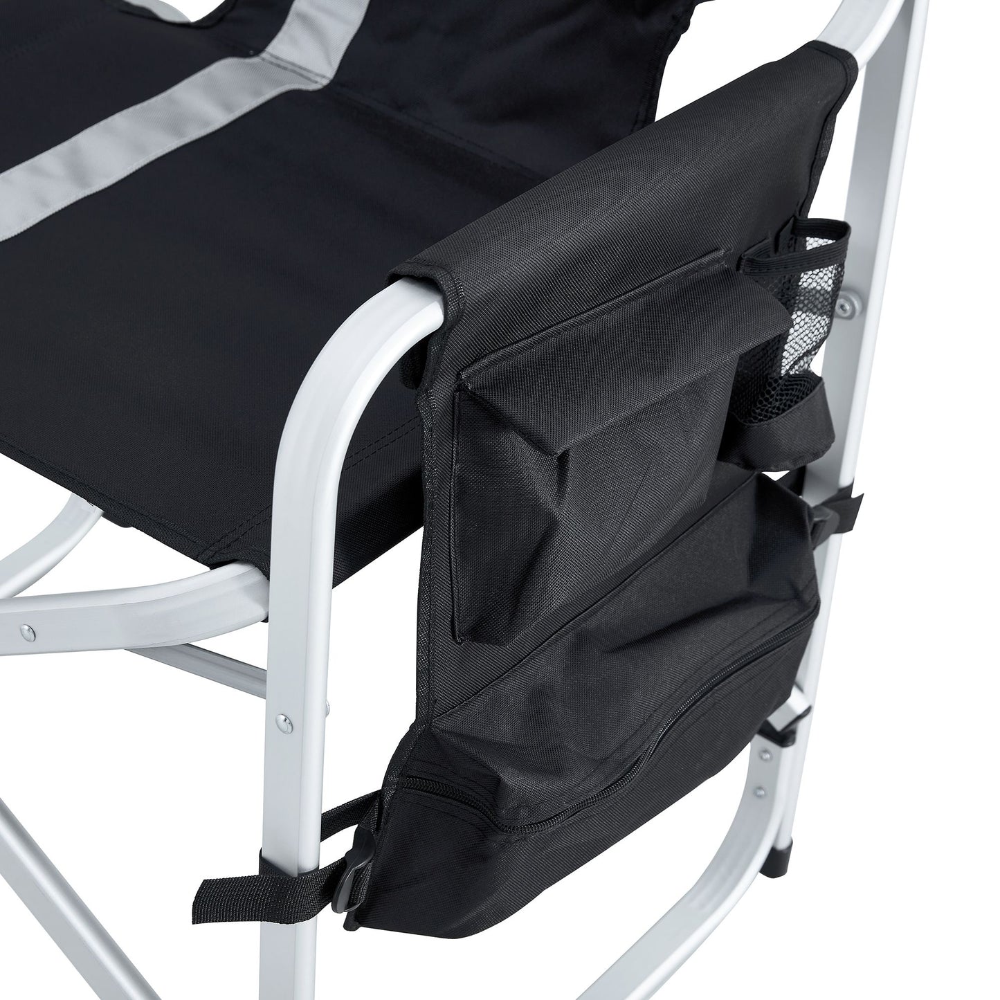 Padded Directors Folding Chair With Side Table