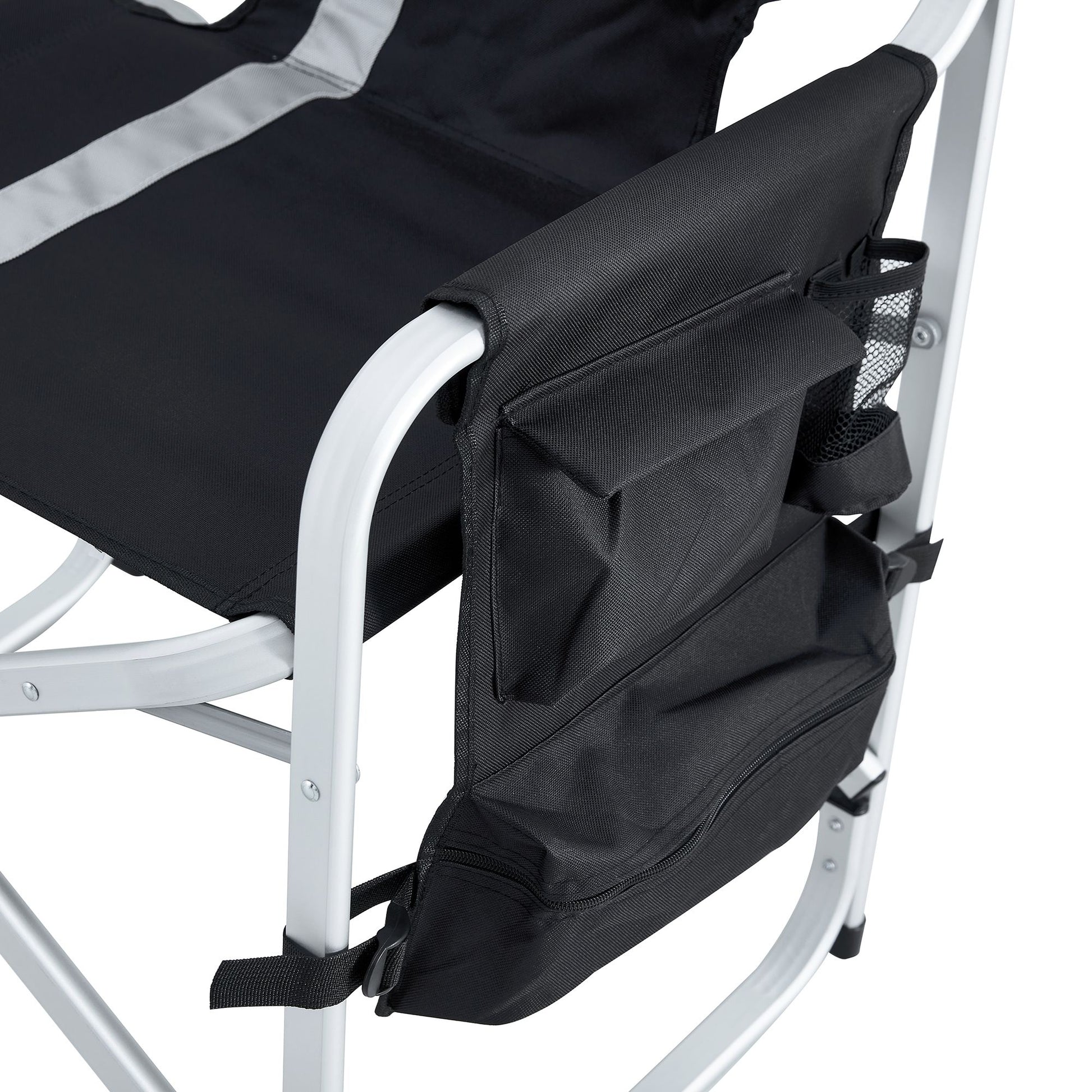 Padded Directors Folding Chair With Side Table