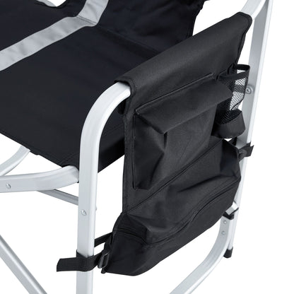 Padded Directors Folding Chair With Side Table