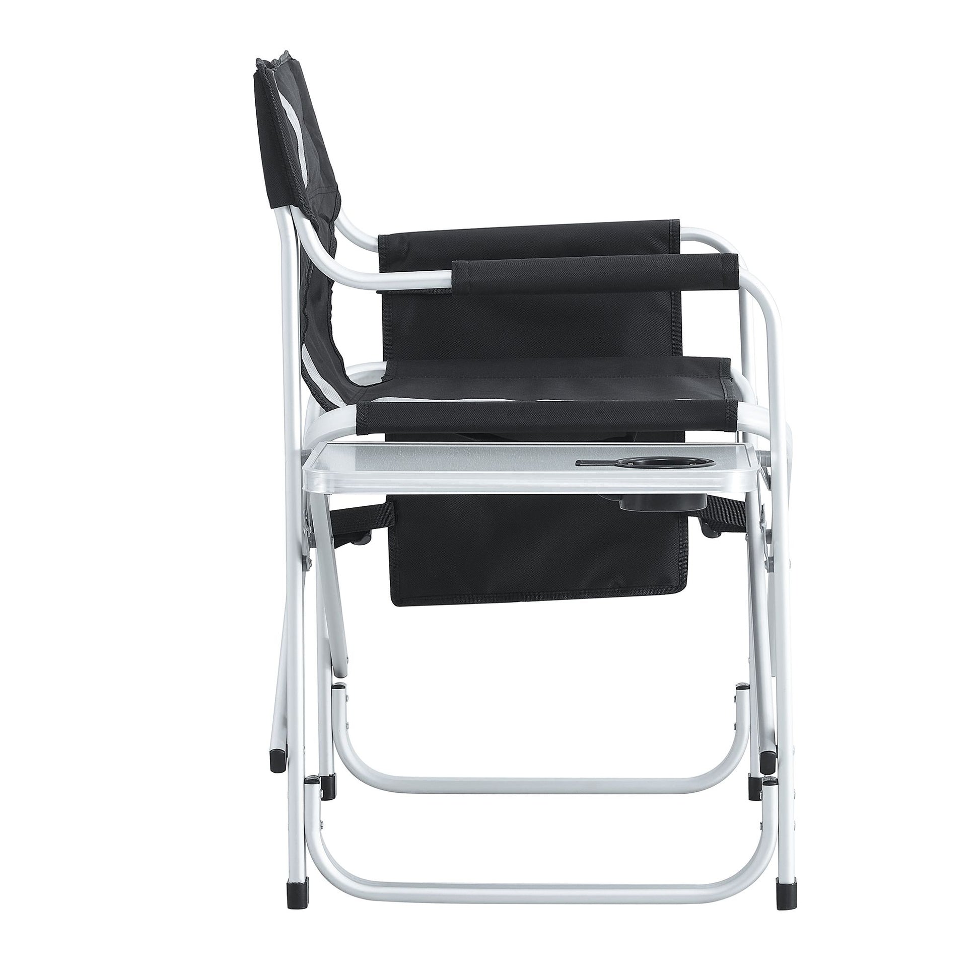 Padded Directors Folding Chair With Side Table