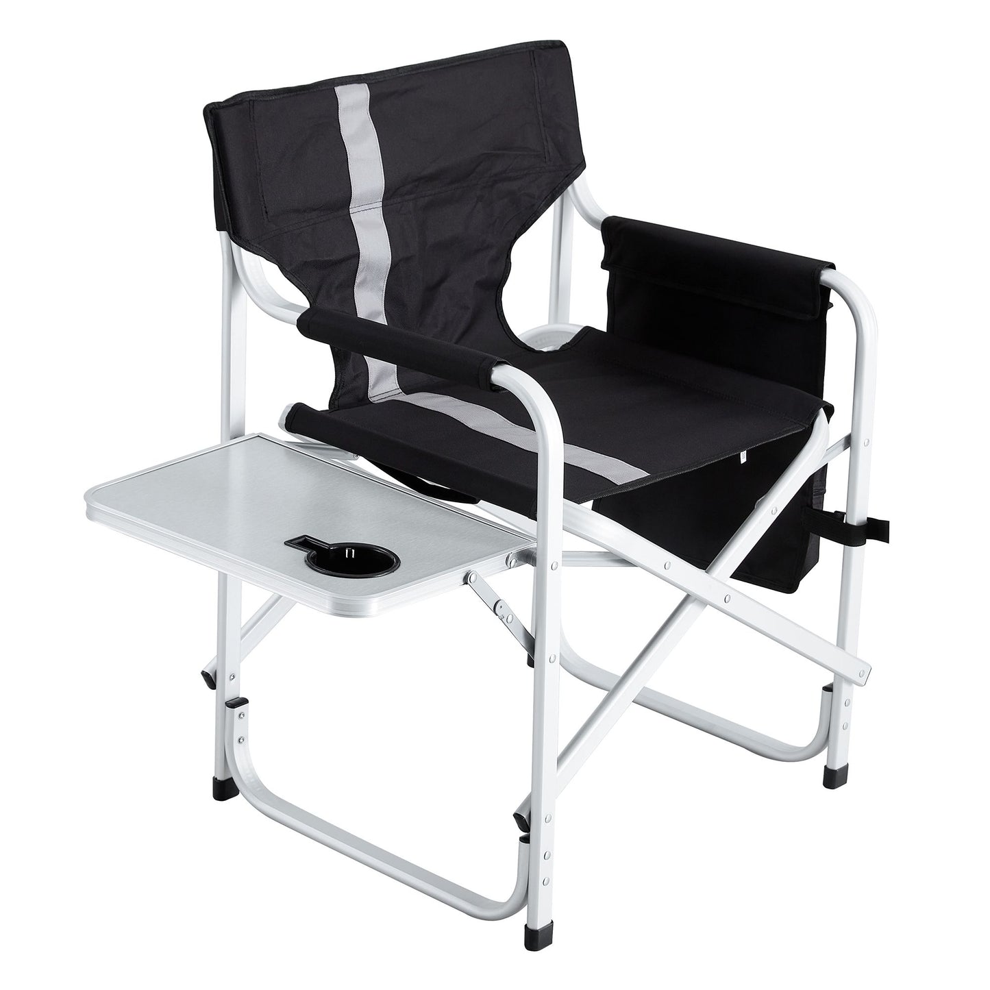 Padded Directors Folding Chair With Side Table