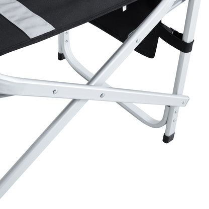 Padded Directors Folding Chair With Side Table