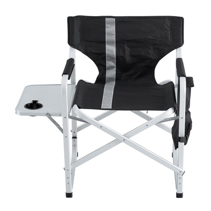 Padded Directors Folding Chair With Side Table