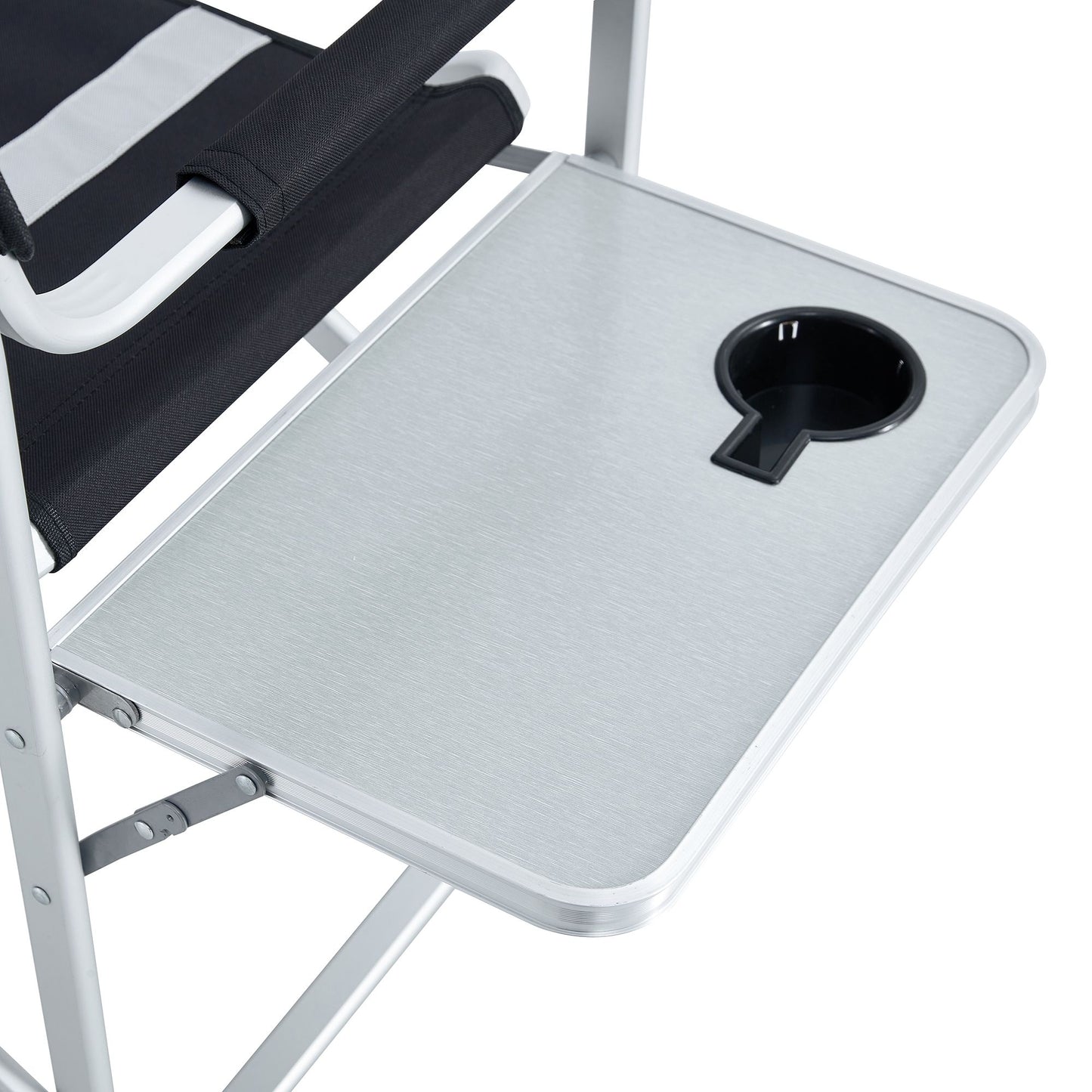 Padded Directors Folding Chair With Side Table