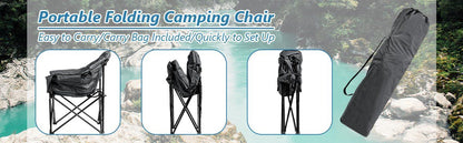 Padded Moon Folding Camping Chair