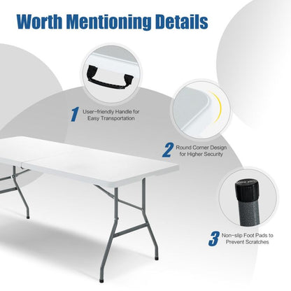 Portable 71inch Folding Camping Table Handle