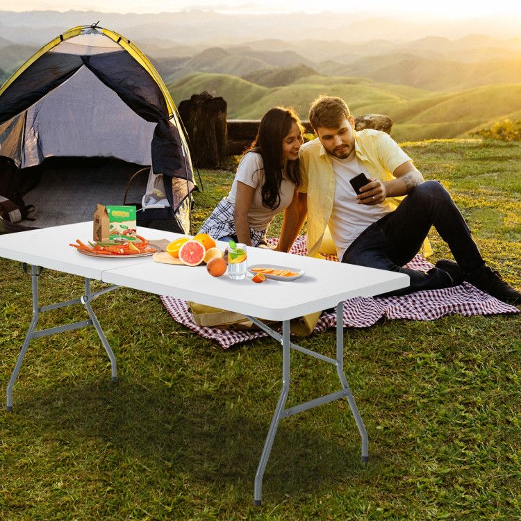 Portable Folding Camping Table With Handle