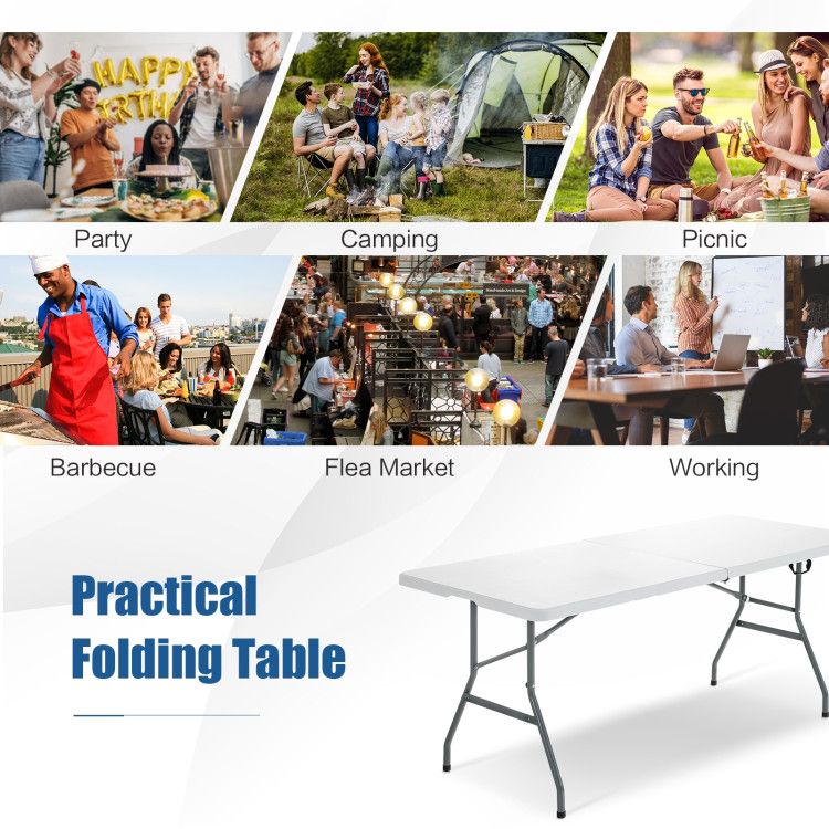 Portable Folding Camping Table With Handle