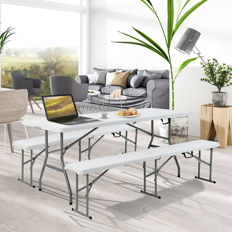 Portable Folding Camping Table With Handle