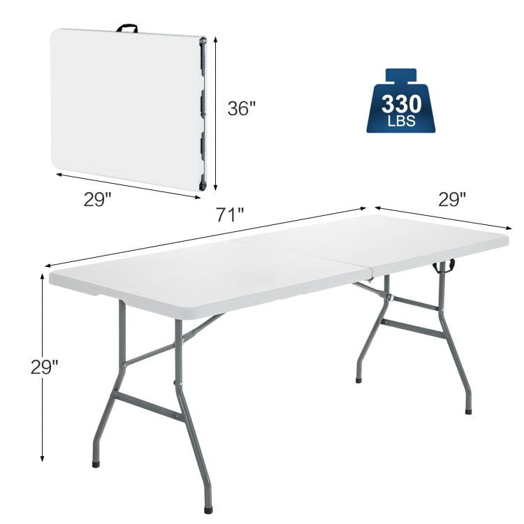 Portable Folding Camping Table With Handle