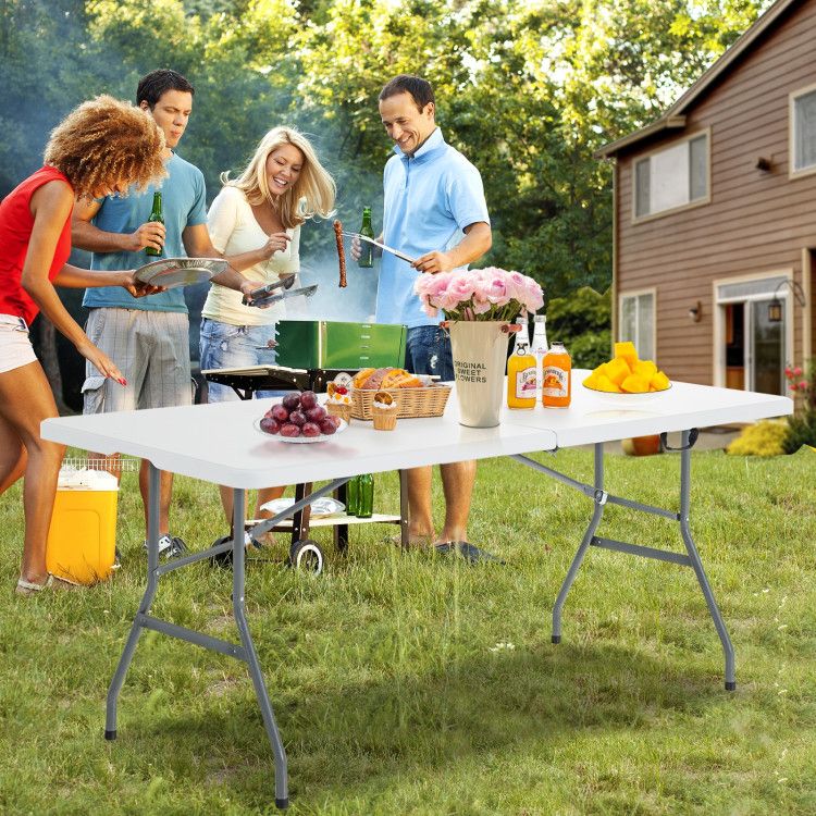 Portable Folding Camping Table With Handle
