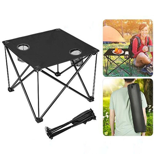 Portable Folding Travel Picnic Table With Cup Holders