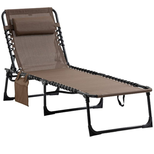 Reclining Folding Chaise Lounge Chair