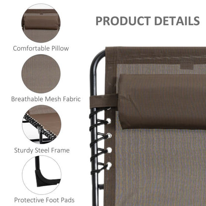 Reclining Folding Chaise Lounge Chair
