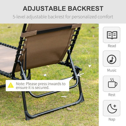 Reclining Folding Chaise Lounge Chair