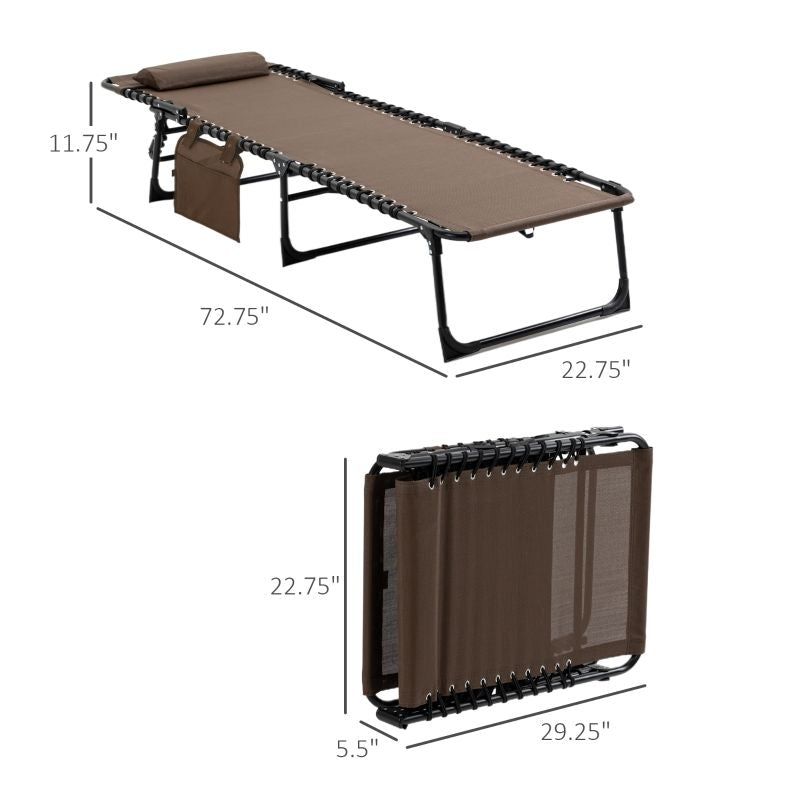 Reclining Folding Chaise Lounge Chair