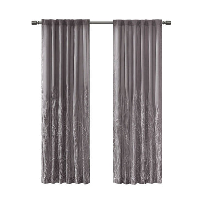 Solid Single Light Filtering Curtain Panel