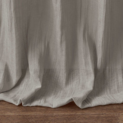 Solid Crushed 2-piece Curtain Panel Pair