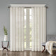 Solid Crushed Curtain Panel Pair: 2 Pc Light Filtering Textured Window Drapes