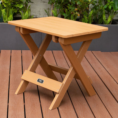 Tale Adirondack Folding Side Table All Weather Outdoor