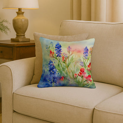 Texas Bluebonnets Pillow
